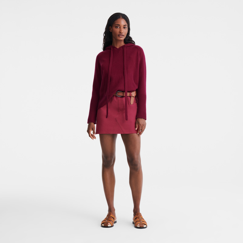 Longchamp | Hoodie jumper Beetroot - Knit | Beetroot