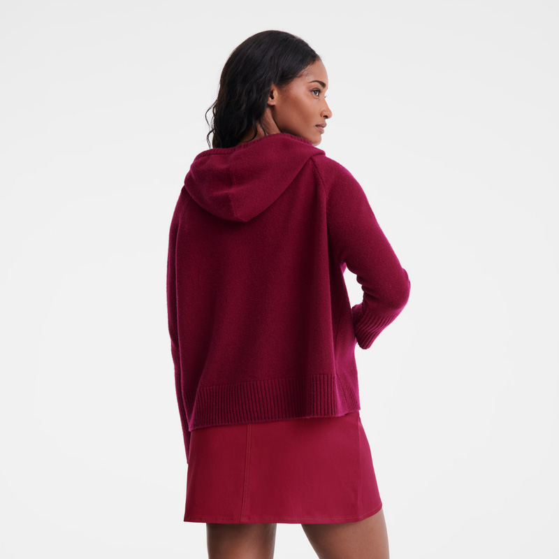 Longchamp | Hoodie jumper Beetroot - Knit | Beetroot