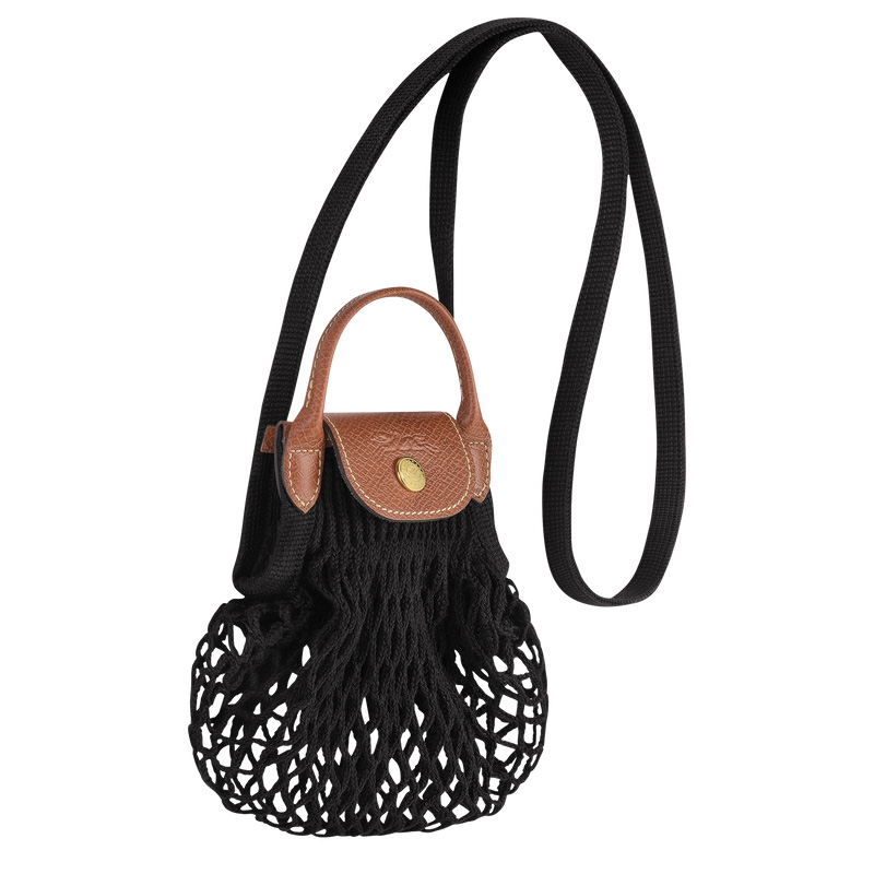 Longchamp | Le Pliage Filet XS Mesh bag Black - Canvas | Black