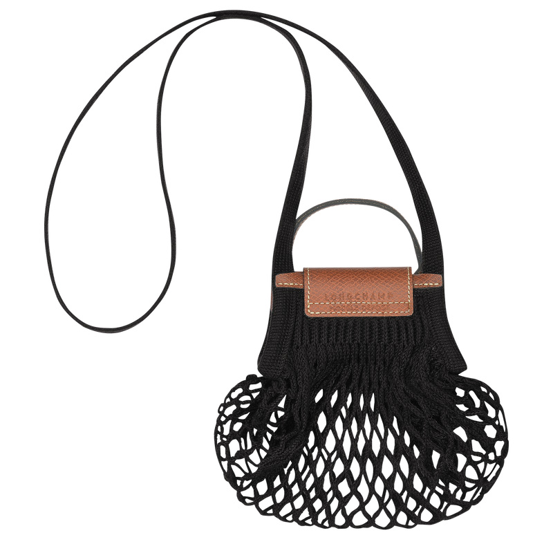 Longchamp | Le Pliage Filet XS Mesh bag Black - Canvas | Black