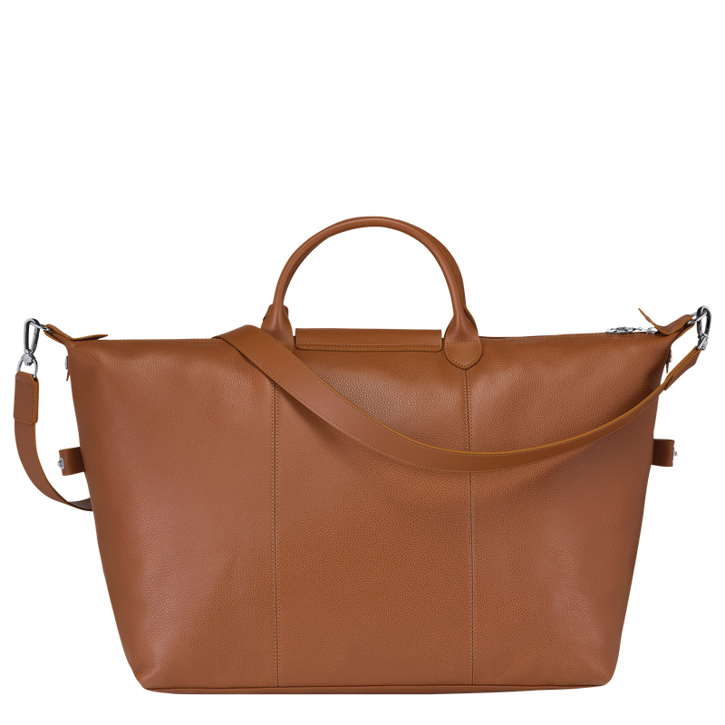 Longchamp | Le Foulonné L Travel bag Caramel - Leather | Caramel