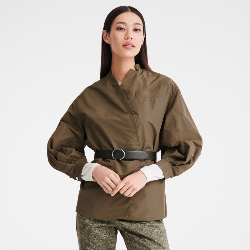 Longchamp | Kimono jacket Artichoke - Technical taffeta | Artichoke