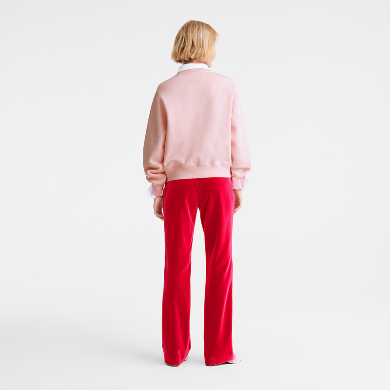 Longchamp | Trousers Pink - Velvet | Pink