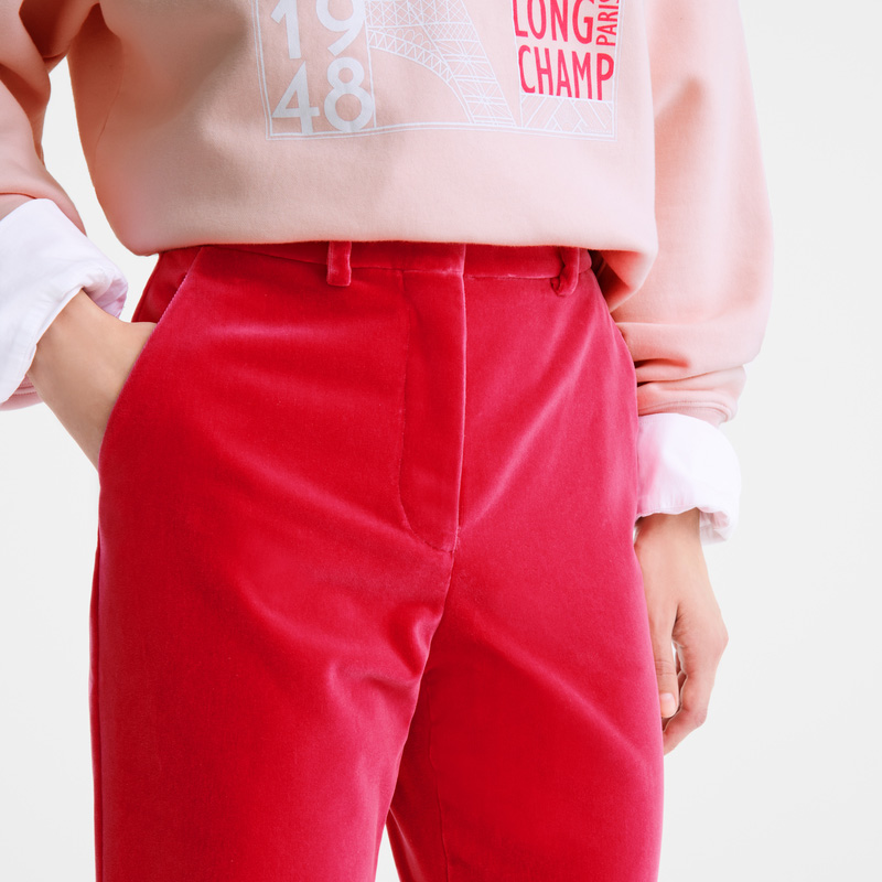 Longchamp | Trousers Pink - Velvet | Pink