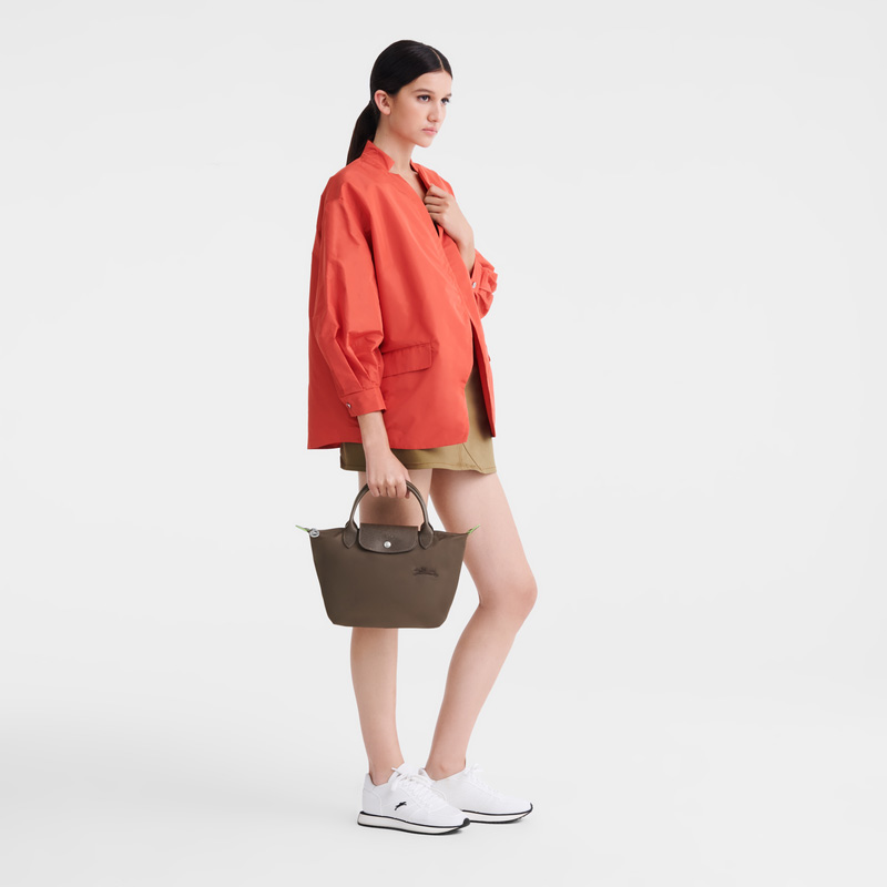 Longchamp | Le Pliage Green S Handbag Terra - Recycled canvas | Terra