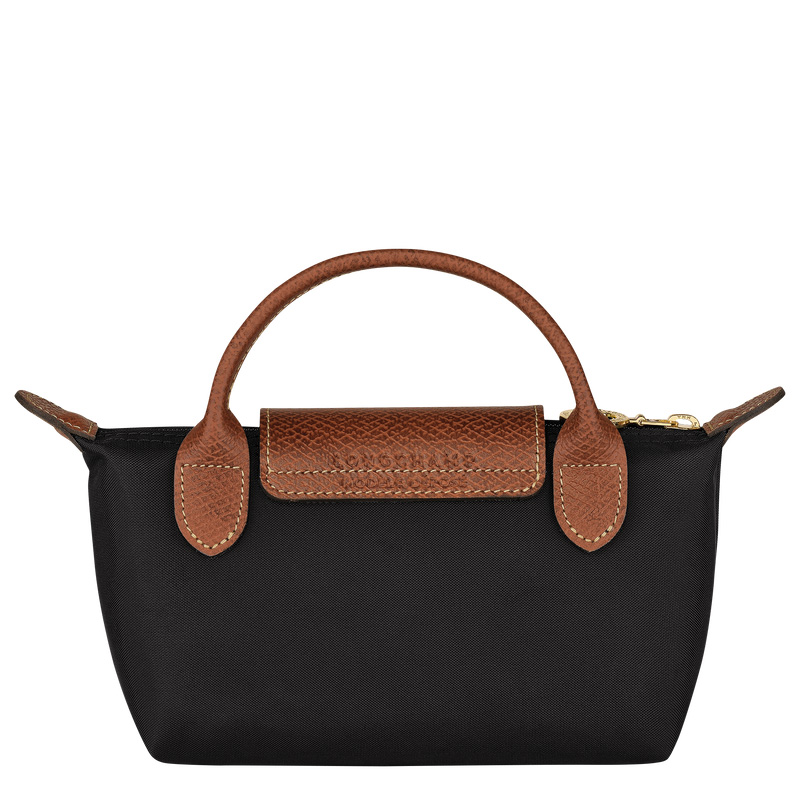 Longchamp | Le Pliage Original Pouch with handle Black - Recycled canvas | Black