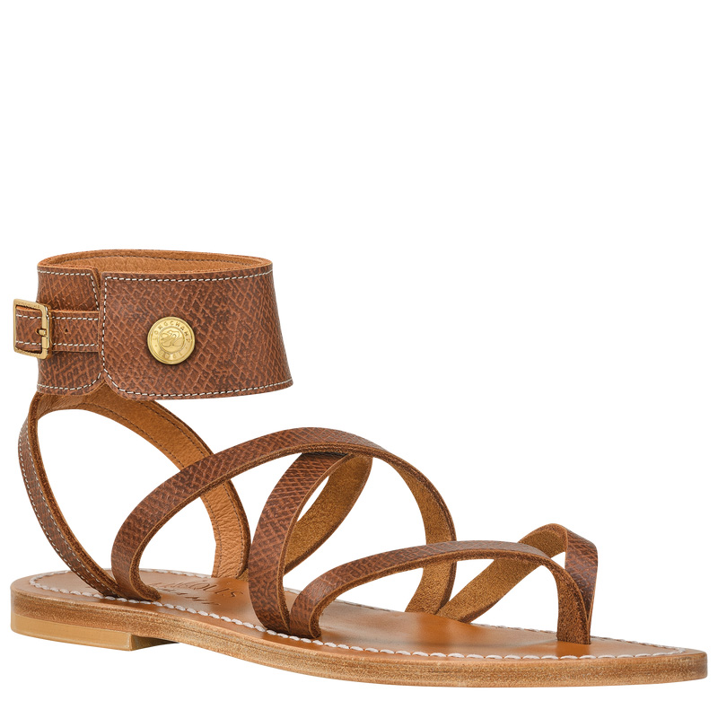 Longchamp | x K.Jacques Sandals Brown - Leather | Brown