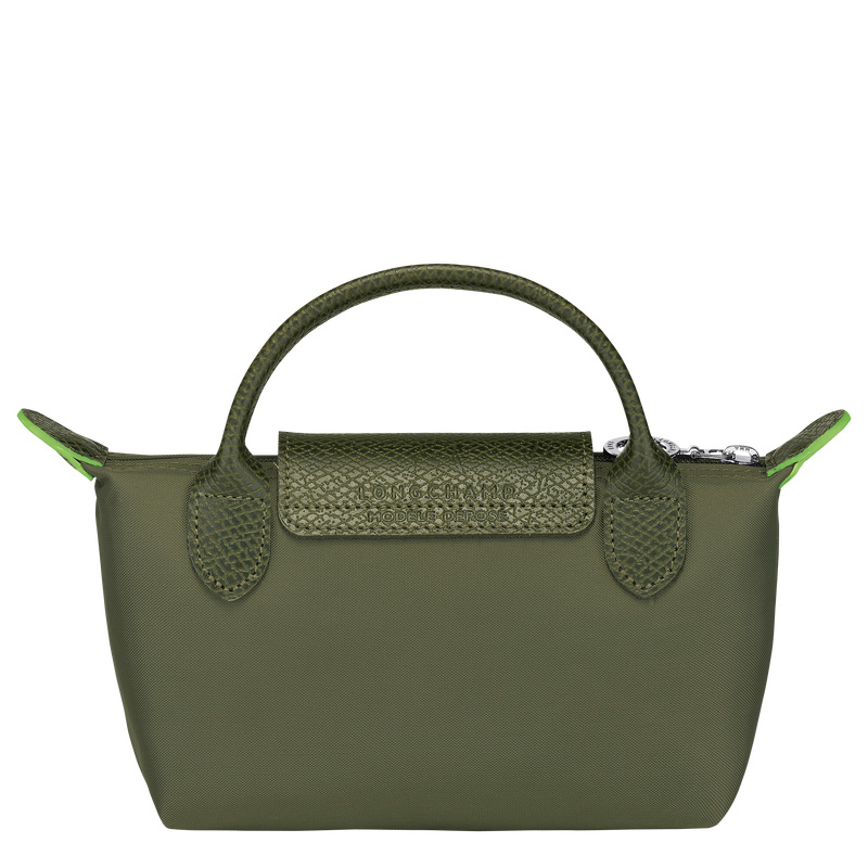 Longchamp | Le Pliage Green Pouch with handle Forest - Recycled canvas | Forest