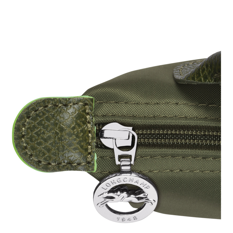 Longchamp | Le Pliage Green Pouch with handle Forest - Recycled canvas | Forest