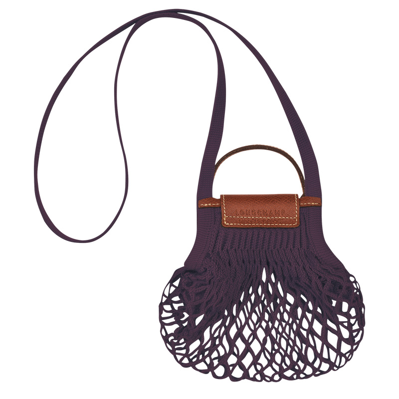 Longchamp | Le Pliage Filet XS Mesh bag Eggplant - Canvas | Eggplant
