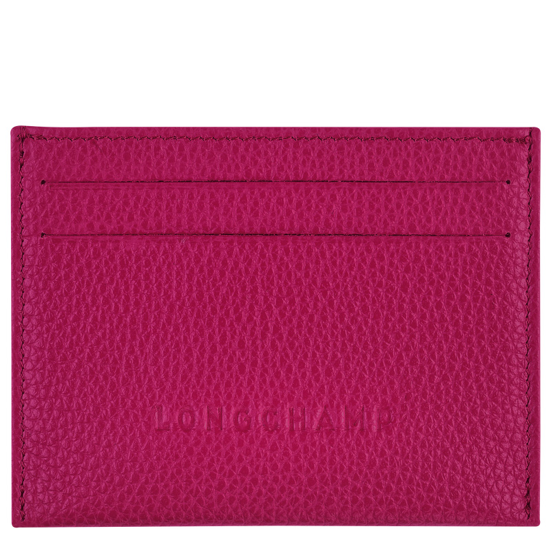 Longchamp | Le Foulonné Card holder Beetroot - Leather | Beetroot