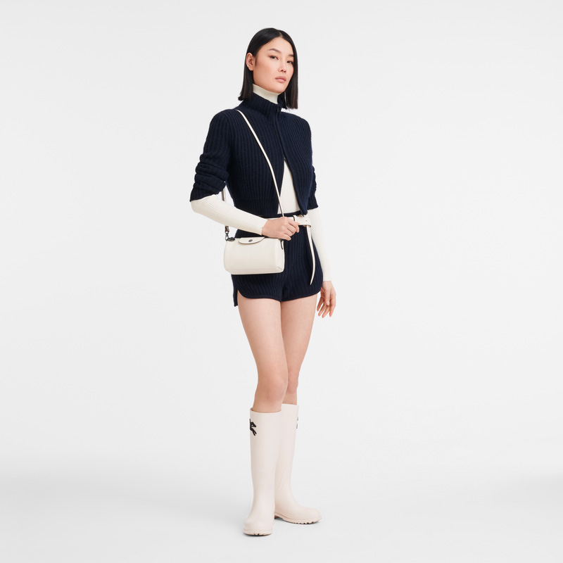 Longchamp | Le Pliage Xtra XS Crossbody bag Ecru - Leather | Ecru