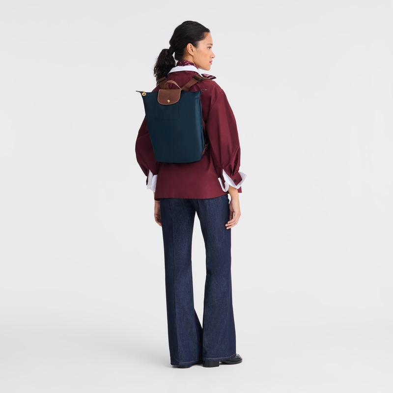 Longchamp | Le Pliage Original M Backpack Navy - Canvas | Navy