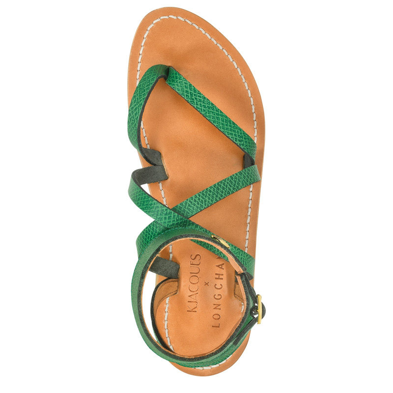 Longchamp | x K.Jacques Sandals Green - Leather | Green
