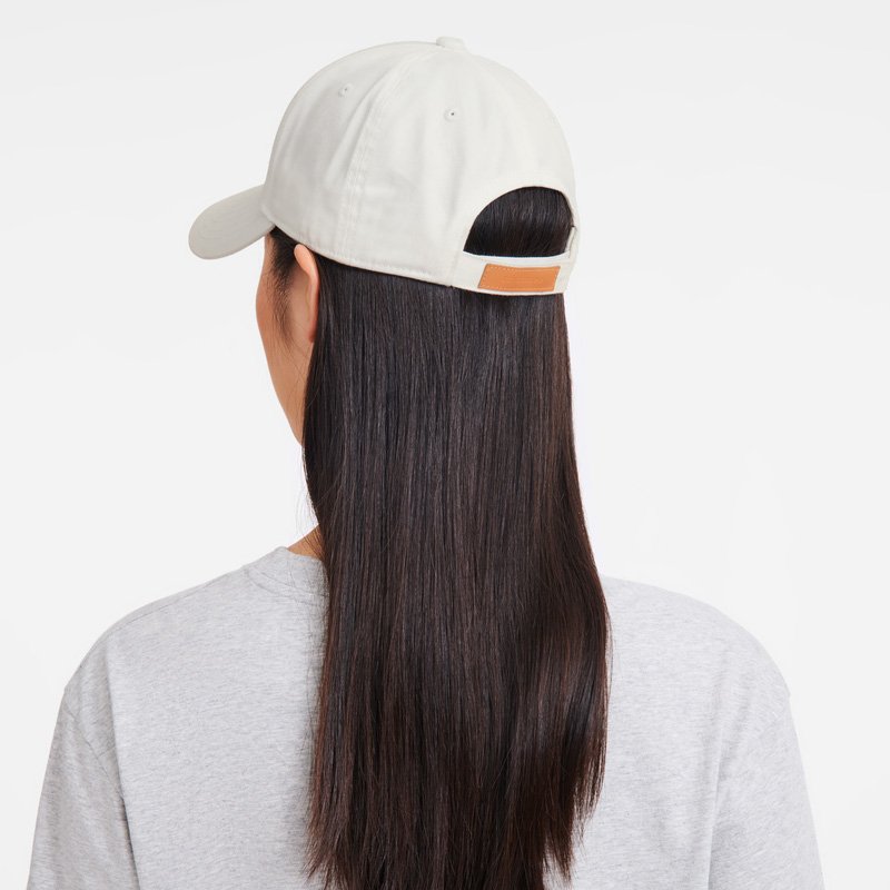 Longchamp | Solid cap White - Organic cotton | White