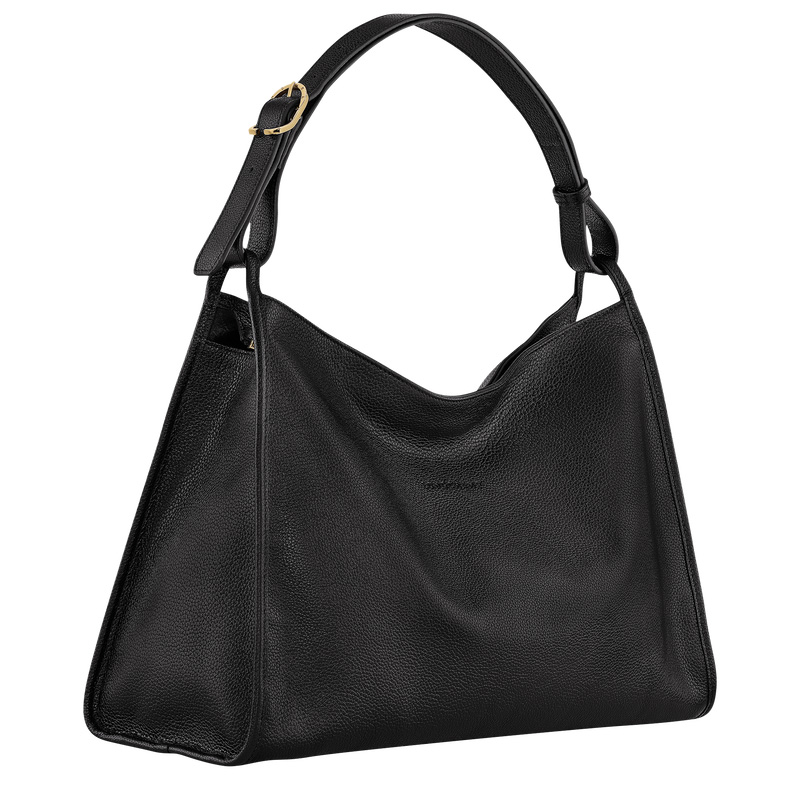 Longchamp | Le Foulonné XL Shoulder bag Black - Leather | Black