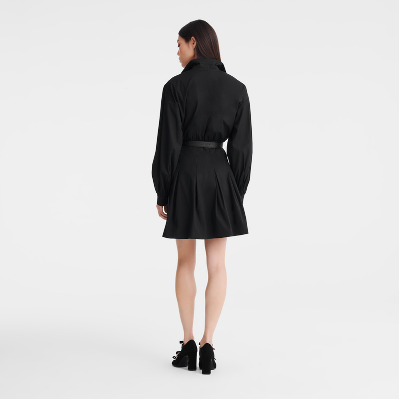Longchamp | Dress Black - Popelin | Black