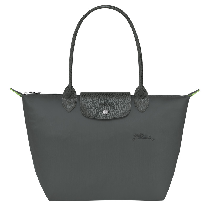 Longchamp | Le Pliage Green M Tote bag Graphite - Recycled canvas | Graphite