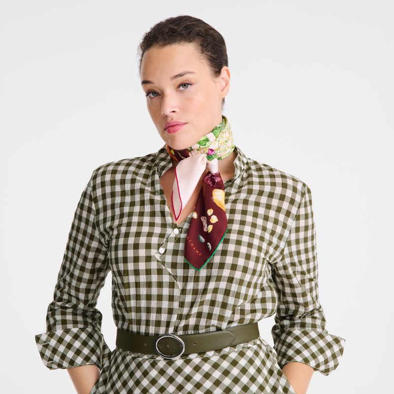 Longchamp | Beyond the Garden Silk scarf 90 Multicolor - OTHER | Multicolor