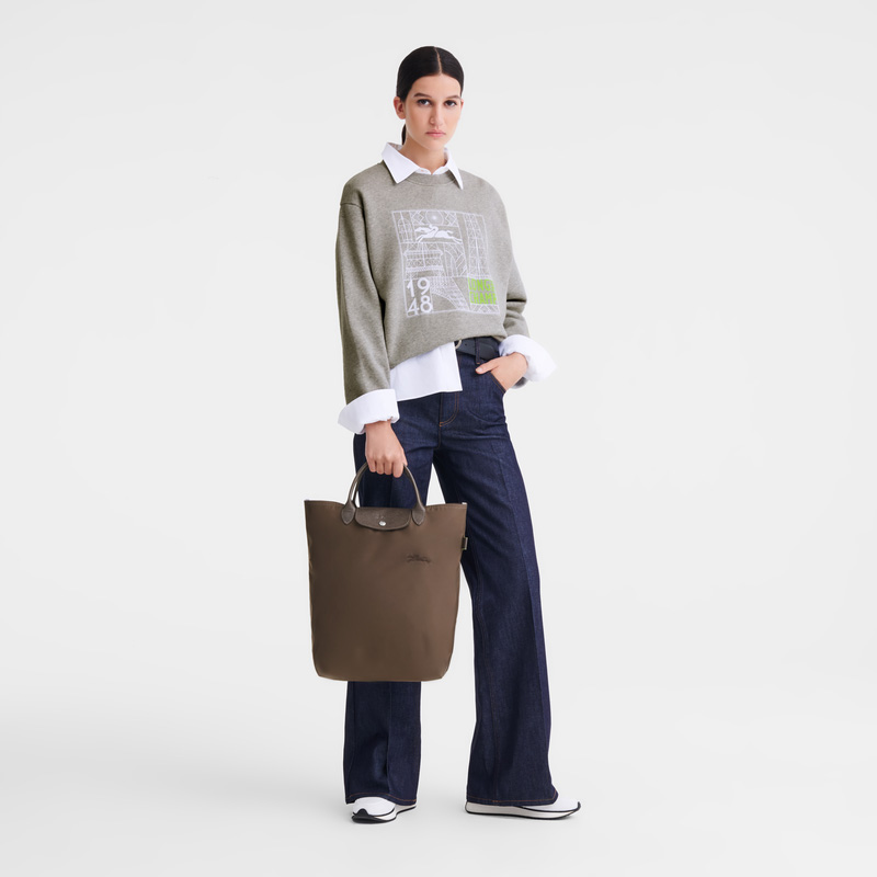 Longchamp | Le Pliage Green M Tote bag Terra - Canvas | Terra