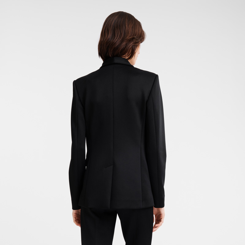 Longchamp | Fitted jacket Black - Jersey | Black