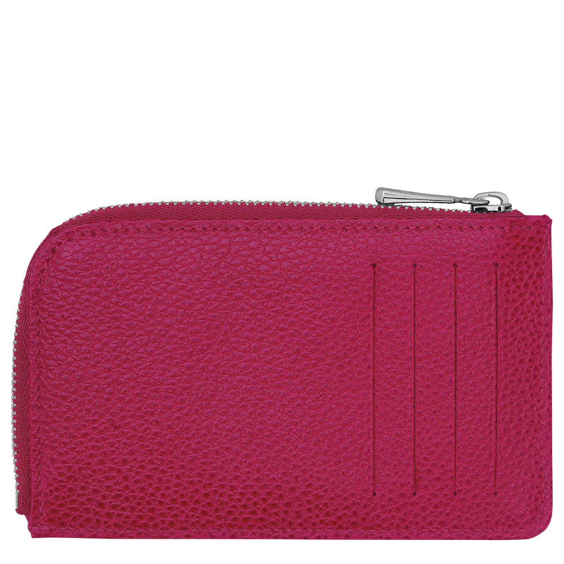 Longchamp | Le Foulonné Card holder Beetroot - Leather | Beetroot