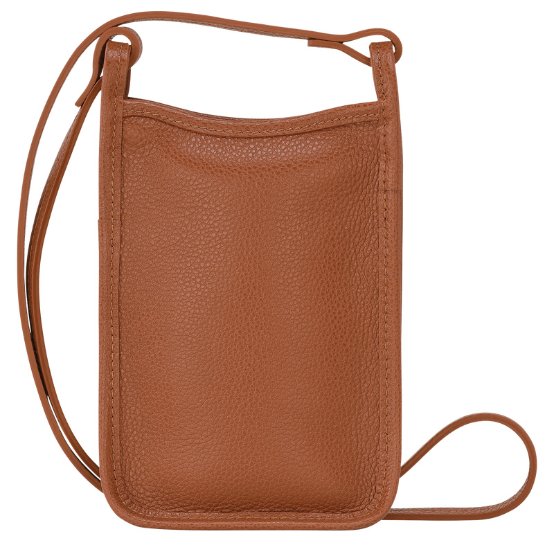 Longchamp | Le Foulonné Phone case Caramel - Leather | Caramel