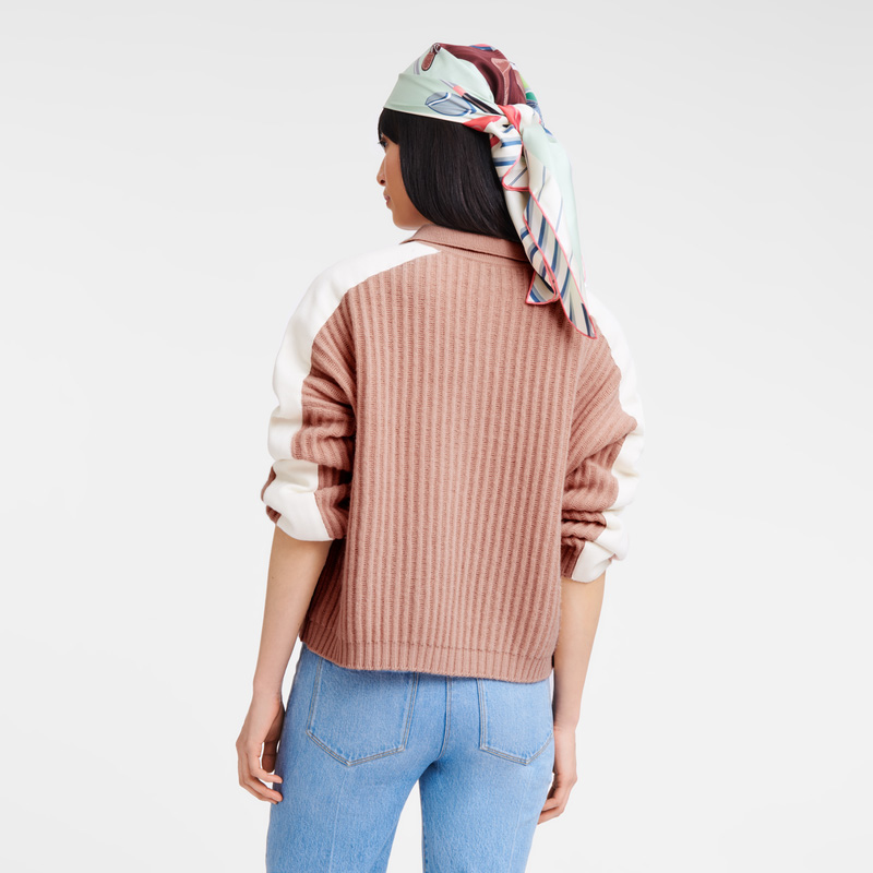 Longchamp | Polo collar jumper Nude - Knit | Nude