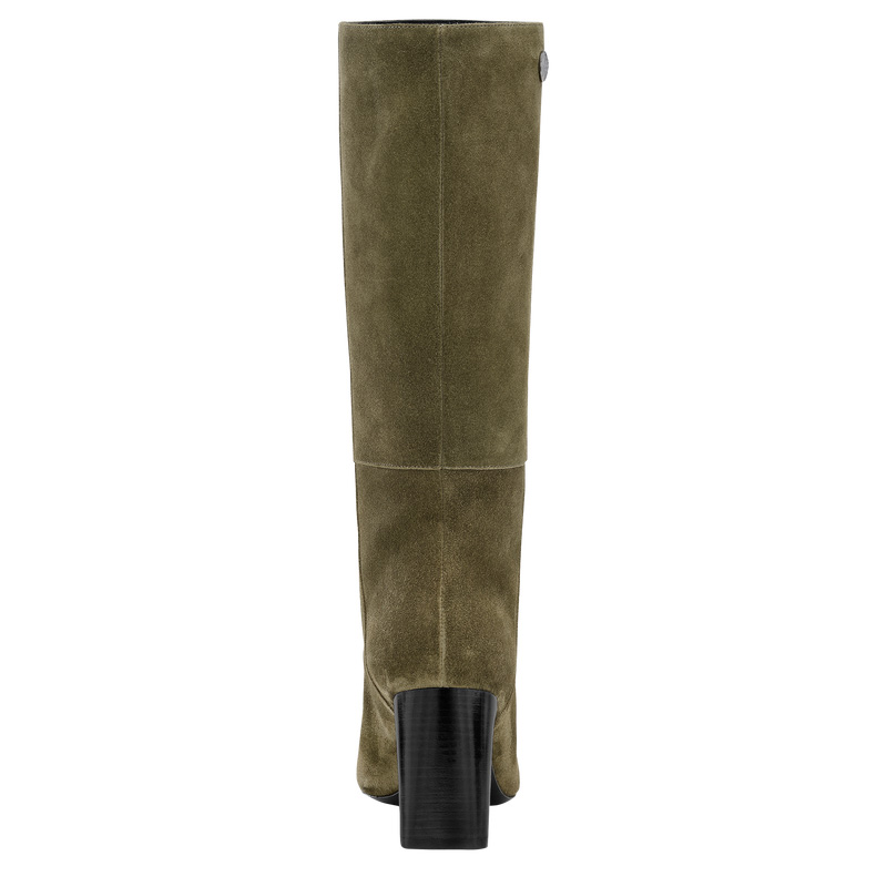 Longchamp | Allure Heel boots Khaki - Leather | Khaki