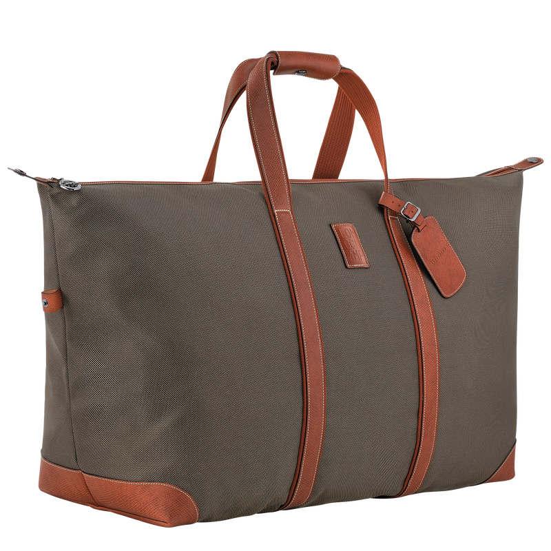 Longchamp | Boxford XL Travel bag Brown - Recycled canvas | Brown
