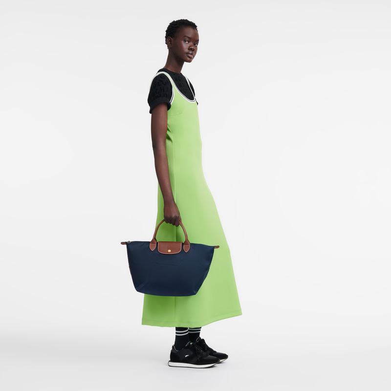 Longchamp | Le Pliage Original M Handbag Navy - Recycled canvas | Navy