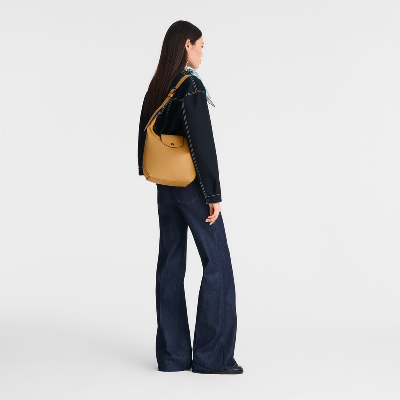 Longchamp | Le Pliage Xtra M Shoulder bag Honey - Leather | Honey