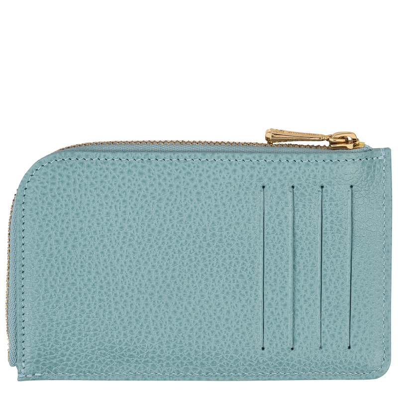 Longchamp | Le Foulonné Card holder Eucalyptus - Leather | Eucalyptus