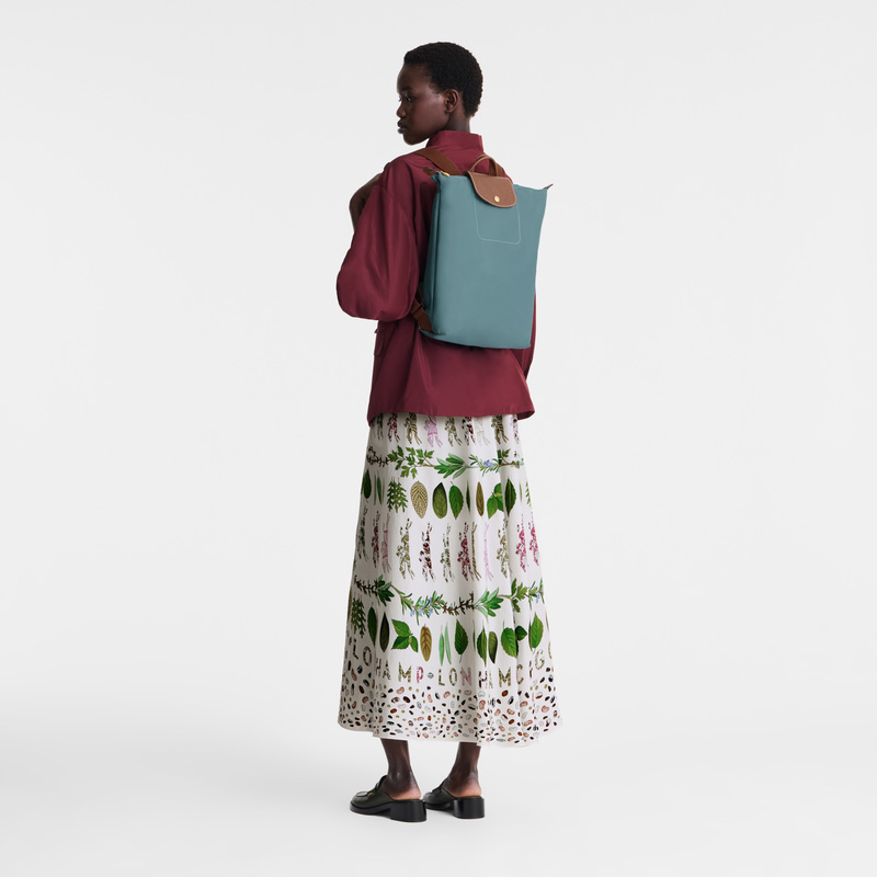 Longchamp | Le Pliage Original M Backpack Eucalyptus - Canvas | Eucalyptus