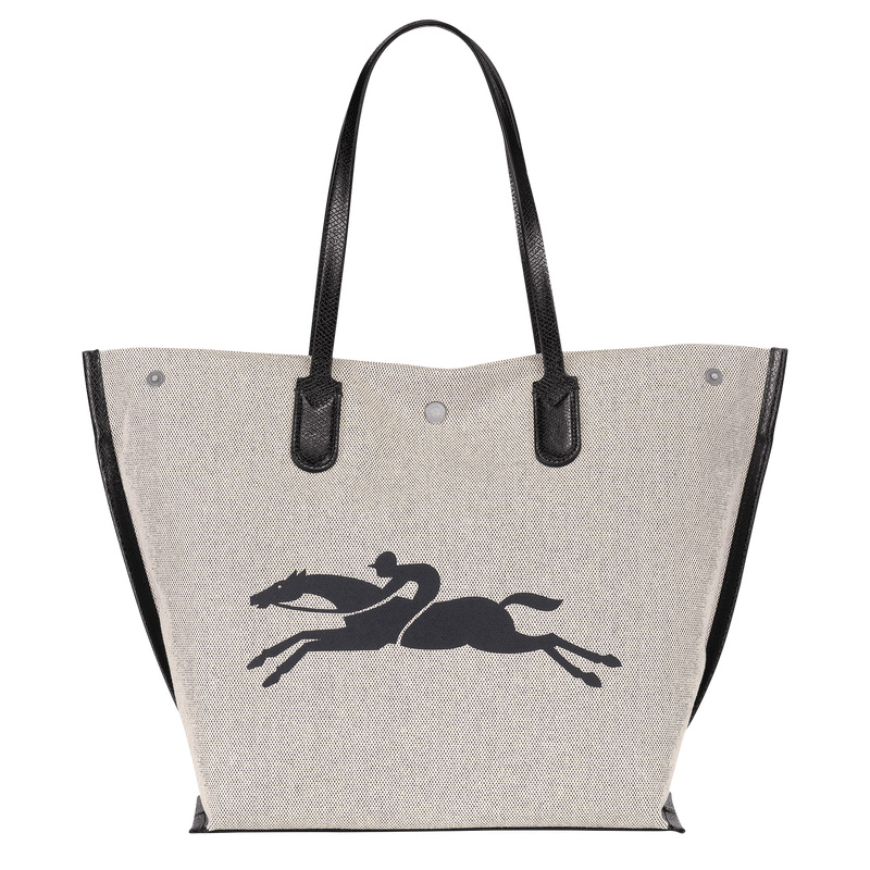 Longchamp | Essential L Tote bag Ecru - Canvas | Ecru