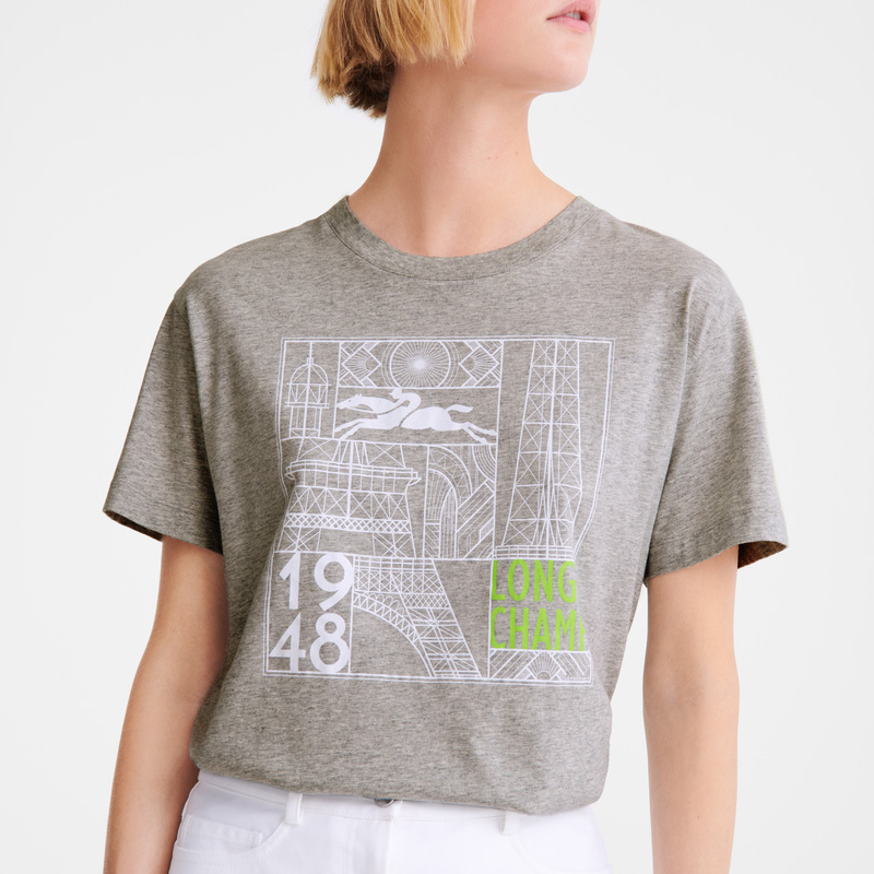 Longchamp | T-shirt Grey - Jersey | Grey