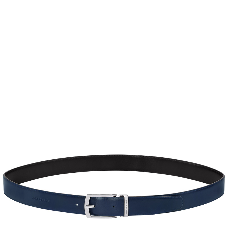 Longchamp | Delta Box Black/Navy - Leather | Black/Navy