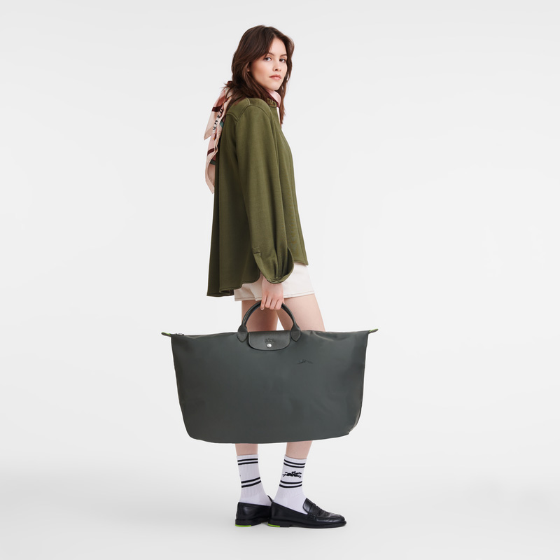 Longchamp | Le Pliage Green XL Travel bag Graphite - Recycled canvas | Graphite