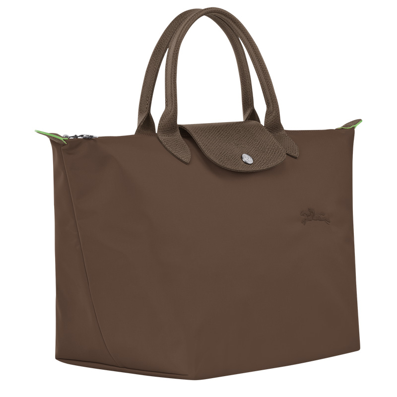 Longchamp | Le Pliage Green M Handbag Terra - Recycled canvas | Terra