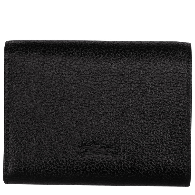 Longchamp | Le Foulonné Wallet Black - Leather | Black