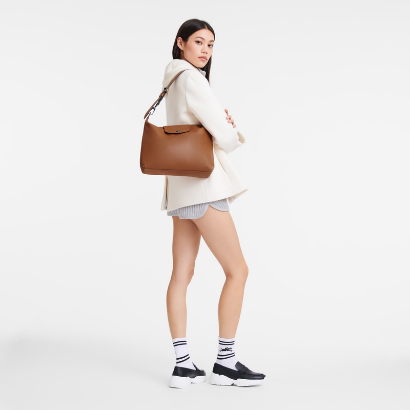 Longchamp | Le Pliage Xtra M Hobo bag Cognac - Leather | Cognac