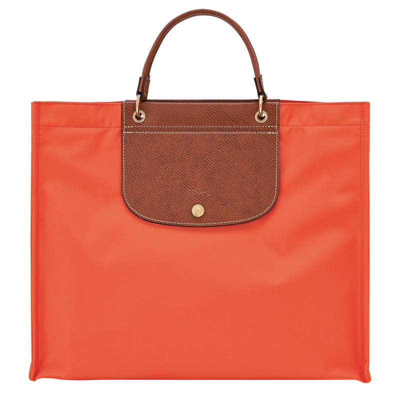 Longchamp | Cabas L Tote Bag Carrot - Canvas | Paprika