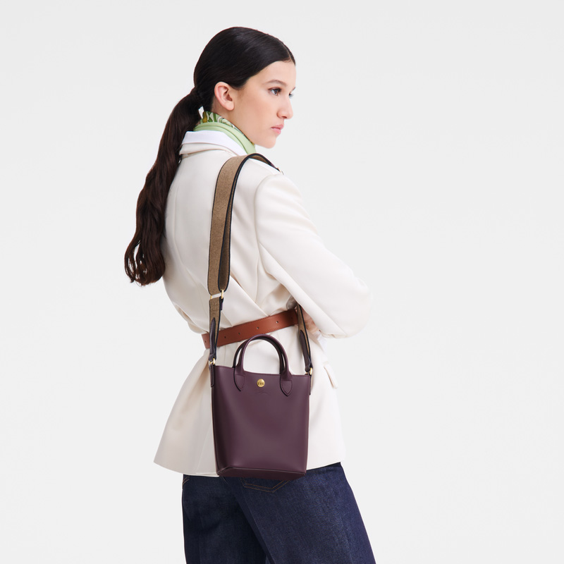 Longchamp | Épure XS Tote bag Eggplant - Leather | Eggplant