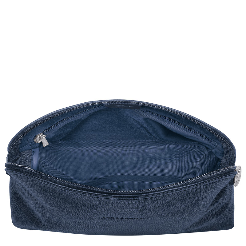 Longchamp | Le Foulonné Toiletry case Navy - Leather | Navy