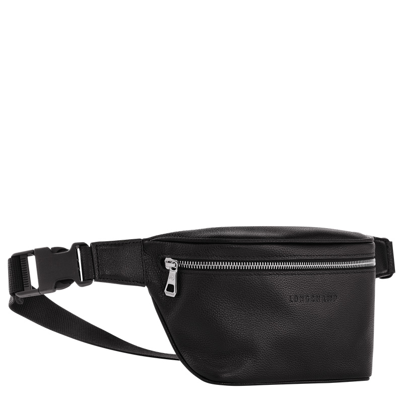 Longchamp | Le Foulonné M Belt bag Black - Leather | Black