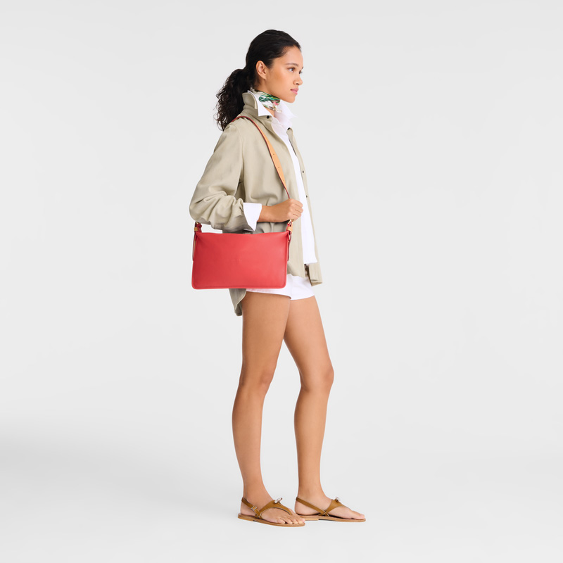 Longchamp | Smoothie M Crossbody bag Tomato - Leather | Tomato