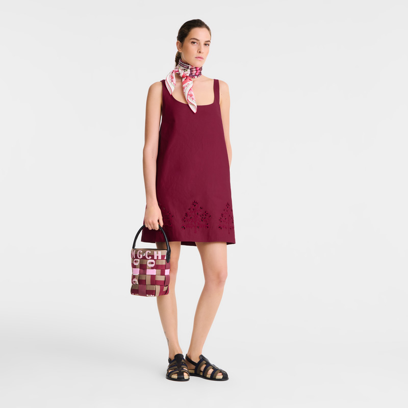 Longchamp | Re-Play XS Bucket bag Artichoke/Beetroot - Canvas | Artichoke/Beetroot