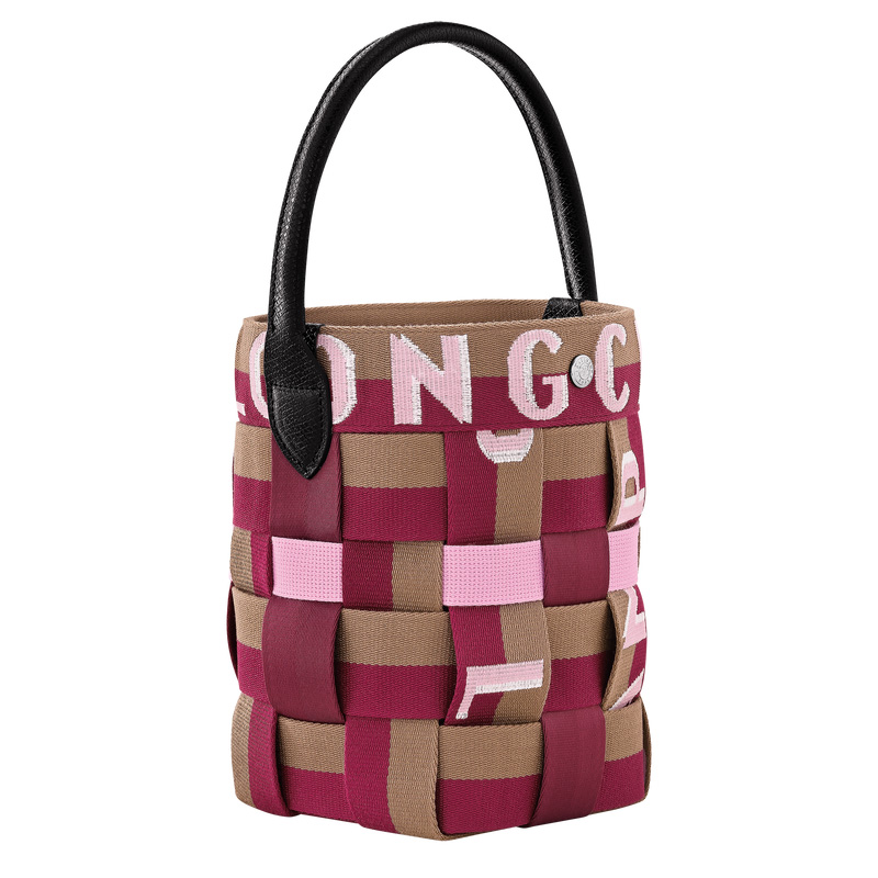 Longchamp | Re-Play XS Bucket bag Artichoke/Beetroot - Canvas | Artichoke/Beetroot