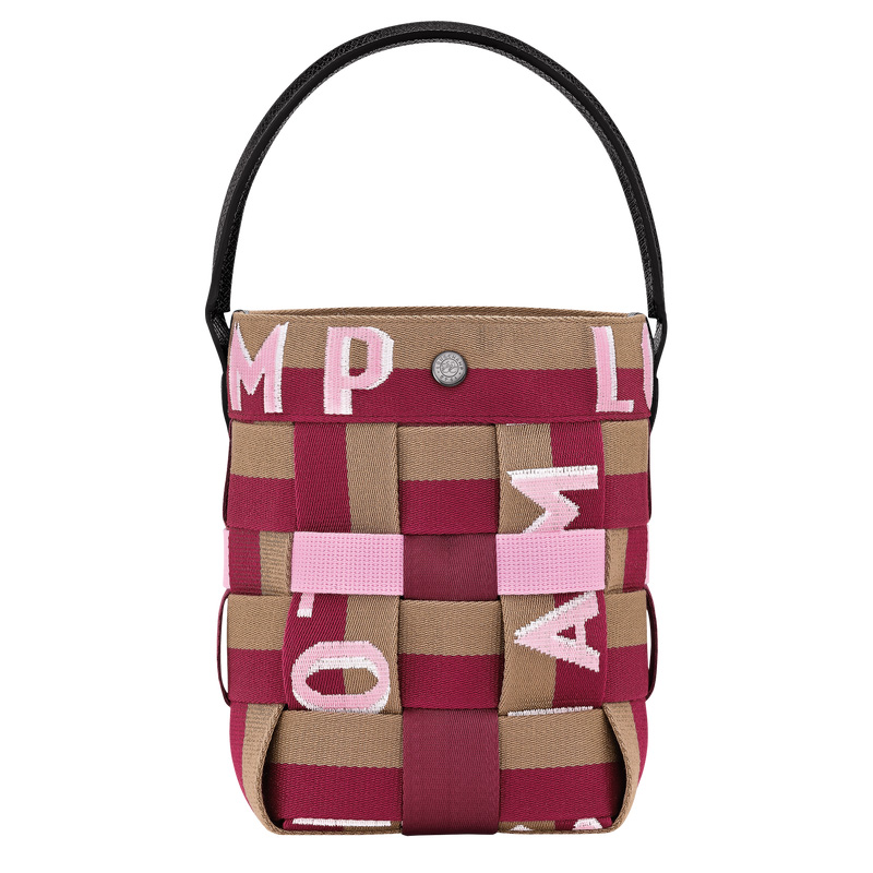 Longchamp | Re-Play XS Bucket bag Artichoke/Beetroot - Canvas | Artichoke/Beetroot