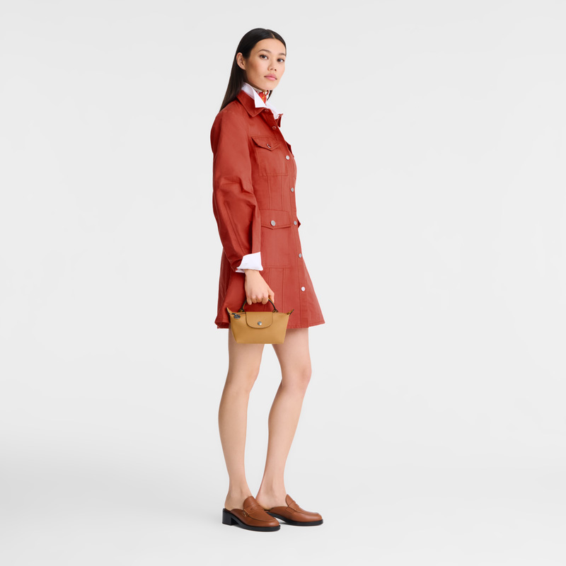 Longchamp | Le Pliage Xtra XS Pouch Honey - Leather | Honey